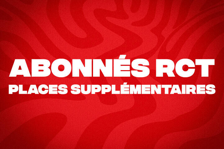 Abonné RCT - Achat places Supplémentaires